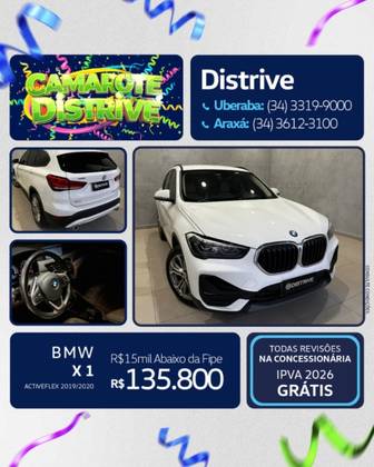 BMW X1 2.0 16V TURBO ACTIVEFLEX SDRIVE20I GP 4P AUTOMÁTICO BMW X1 2.0 16V TURBO ACTIVEFLEX SDRIVE20I GP 4P AUTOMÁTICO